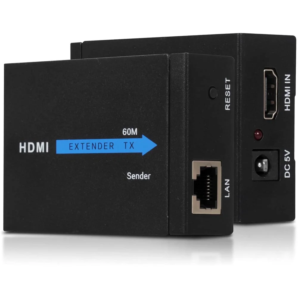 Extensor HDMI Rj45 60mts Full Hd 1080p Compativel Com PC Ps4 Ps5 XBOX Extensor HDMI Rj45 60mts Full Hd 1080p Compativel Com PC Ps4 Ps5 XBOX