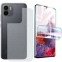 Película Hidrogel + Adesivo Fibra De Carbono Para Xiaomi Redmi A1 - Transparente