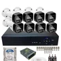 Kit Monitoramento 8 Câmeras Full Color Intelbras  Dvr 8ch Alta Performance Com Hd Instalado