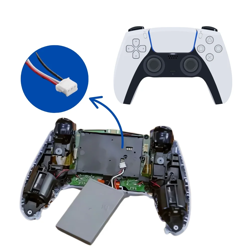 Kit 2 Baterias Recarregáveis 1560mah Compatível Com Controle Dualsense Ps5 Playstation 5