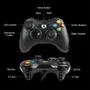 Controle Usb Com Fio Para XBOX 360 Computador Notebook - Preto