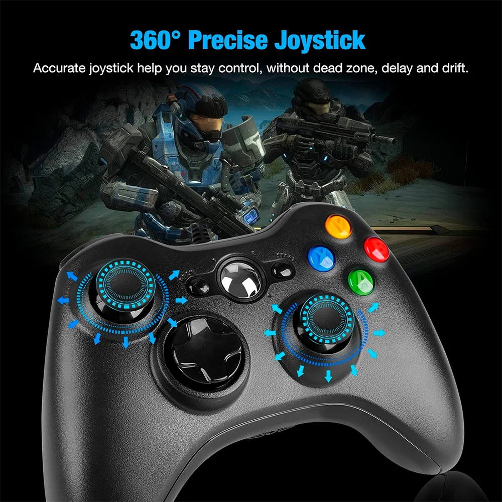 Controle Usb Com Fio Para XBOX 360 Computador Notebook - Preto Controle Usb Com Fio Para XBOX 360 Computador Notebook - Preto