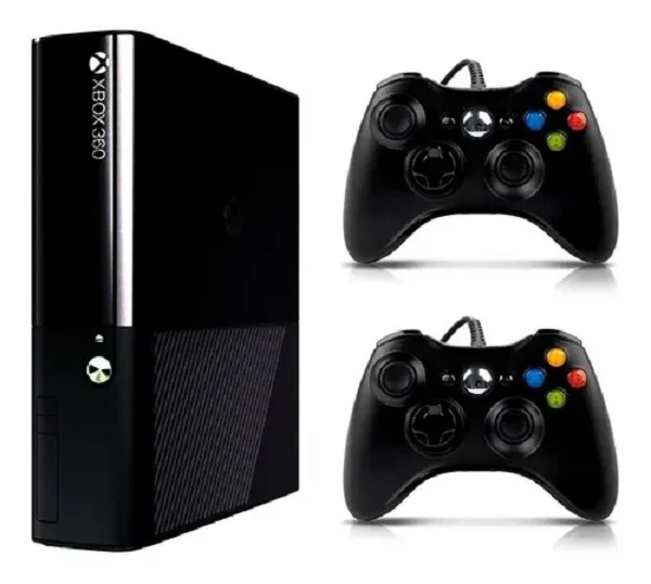 Console 360 4gb Standard Cor Matte Black + 2 Controles Console 360 4gb Standard Cor Matte Black + 2 Controles