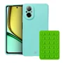 Kit Capa Silicon Veloz Para Realme C67 +  Ventosa - Verde - Gshield