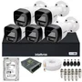 Kit 5 Câmeras Intelbras Alta Qualidade Vhd 1220 B Full Color Dvr Intelbras 08 Canais 1108-c C/hd 2TB.
