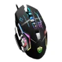 Mouse Gamer RGB, 3200 Dpi, 6 Botões Programáveis, Base Metálica, Design Ergonômico, Iluminação LED, Preto