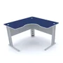 Mesa Em L P/ Escritório 120x120 Pandin Maxxi - Azul/cinza