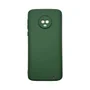 Capa Moto G6 Plus Silicone Aveludada Protege Câmera Colorida Capinha Anti Impacto Moto G6 Plus:verde Escuro