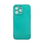 Capa Iphone 13 Silicone Aveludada Protege Câmera Colorida Capinha Anti Impacto Cor:verde Água