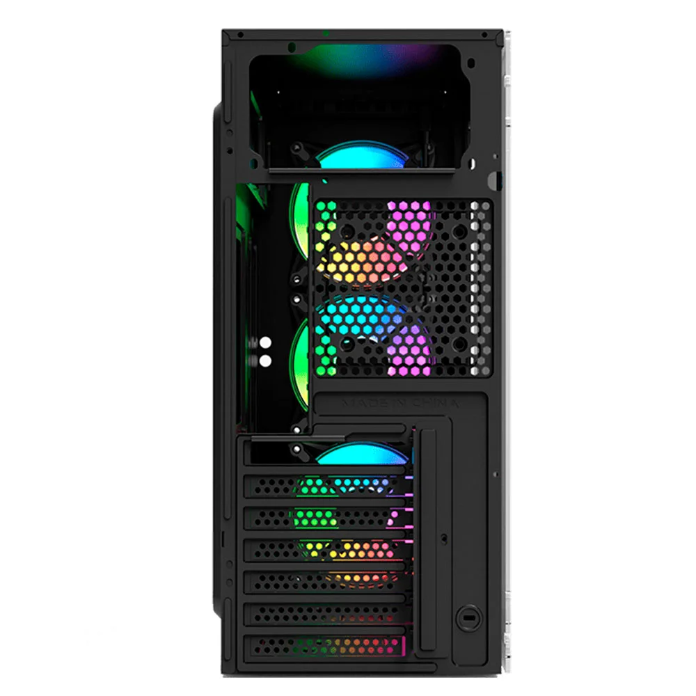Gabinete Gamer Smog Preto 4 Fan Atx Micro Atx Mini-itx Clanm