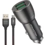 Carregador Veicular 2 Usb Tipo C Rápido 4.8a Poderoso