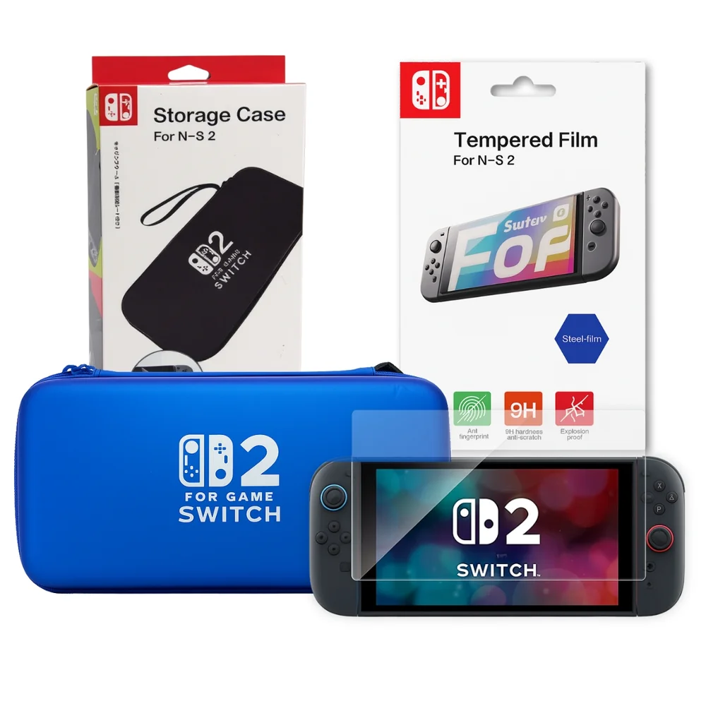 Kit Estojo Case + Película Vidro Para Ns2 Nintendo Switch 2 Kit Estojo Case + Película Vidro Para Ns2 Nintendo Switch 2