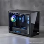 Gabinete Gamer Vegas Vidro Espelhado Placas-mãe Matx E Mini-itx Bluecase - Bg-059b