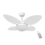 Ventilador Volare Mini P Palmae Branco 127v Controle Remoto - 110v