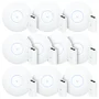 10 U6 Pro Ubiquiti Com 10 Fontes 48v 15w | 10 Roteadores Wifi 6 Access Point 5gbps + 10 Injetores Poe