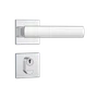 Fechadura 803/35 Externa Roseta Quadrada Inox [ 41747 ] Stam