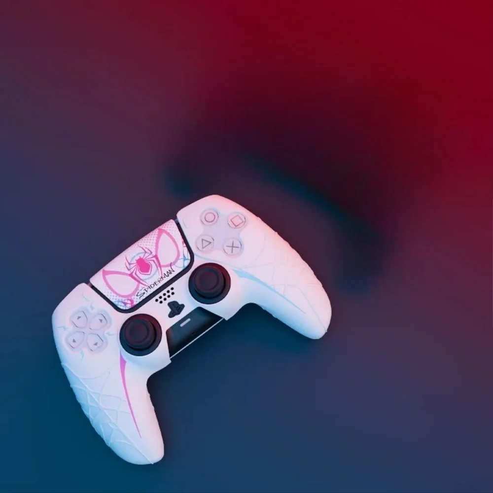 Capa Controle Dualsense Ps5 Spidergwen Spider-man Antiderrapante Homem Aranha Mulher Spiderwoman Gwen Stacy Acessório Capa Controle Dualsense Ps5 Spidergwen Spider-man Antiderrapante Homem Aranha Mulher Spiderwoman Gwen Stacy Acessório