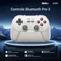 Controle 8bitdo Pro 3 Switch PC Android Abxy Magnético