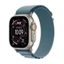 Apple Watch Ultra 3 Gps + Cellular - Caixa Natural De Titânio – 49 Mm - Pulseira Loop Alpina Azul-clara – P