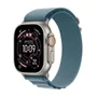 Apple Watch Ultra 3 Gps + Cellular - Caixa Natural De Titânio – 49 Mm - Pulseira Loop Alpina Azul-clara – M