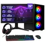 PC Computador Gamer Completo Ryzen 5 16gb 480GB Monitor 19