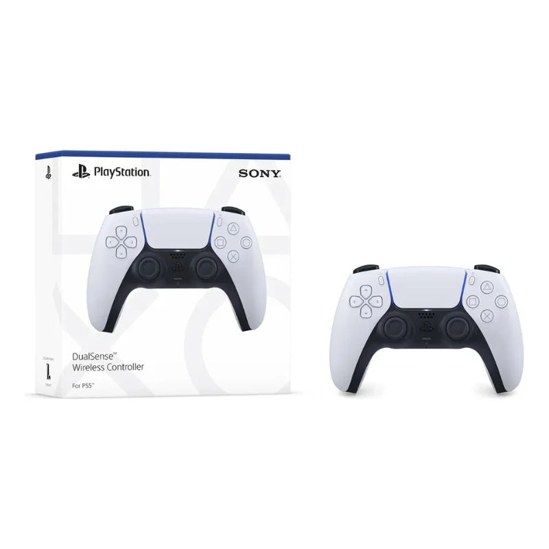 Controle Dualsense Sem Fio Ps5 Playstation Joystick Sony Cor Branco Controle Dualsense Sem Fio Ps5 Playstation Joystick Sony Cor Branco