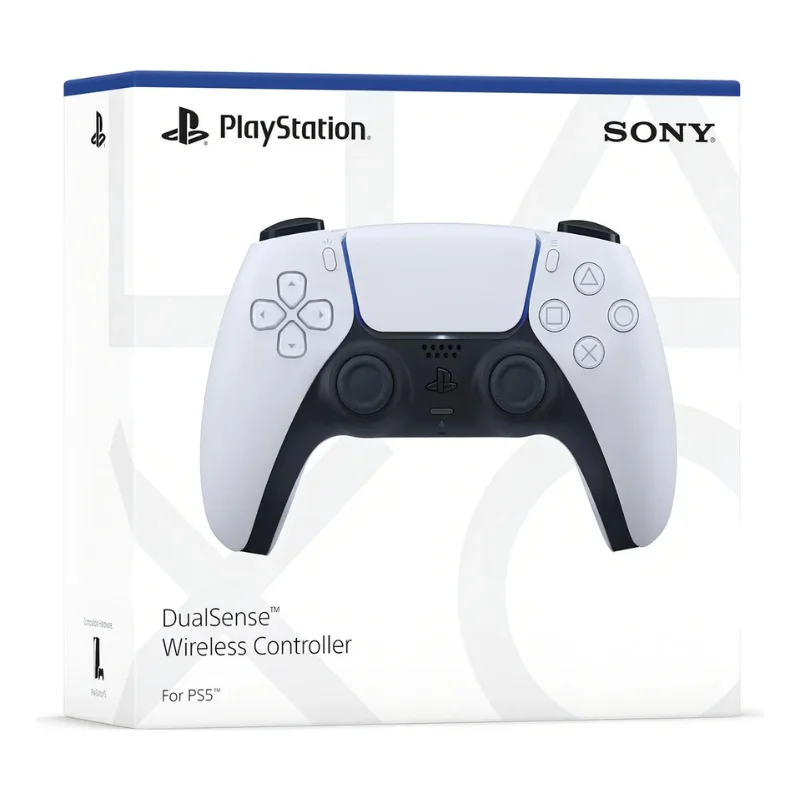 Controle Dualsense Sem Fio Ps5 Playstation Joystick Sony Cor Branco Controle Dualsense Sem Fio Ps5 Playstation Joystick Sony Cor Branco