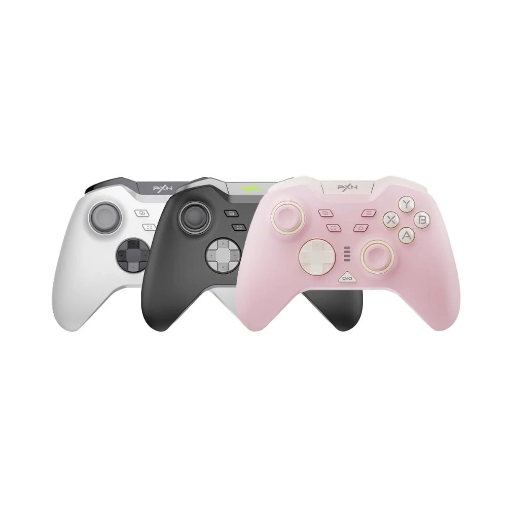 Controle Pxn P5 Wireless, Joystick PC Gamer, Sensor Efeito Hall, Usb, Bluetooth, Bateria Longa Duração - Rosa