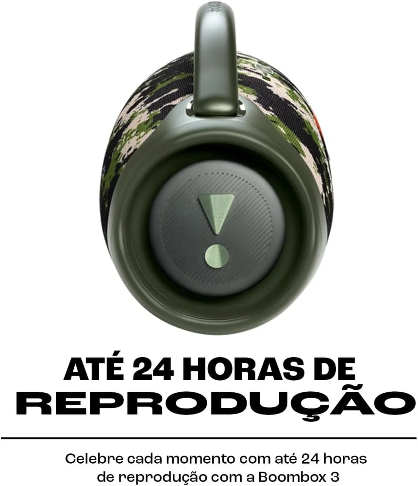 Speaker Jbl Xtreme 3 Com 2 De 25 Watts Rms Bluetooth E Auxiliar Camuflagem militar
