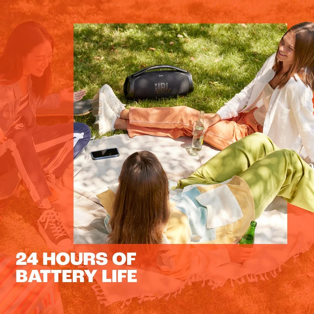 Speaker Jbl Boombox 3 Com Bluetooth E Auxiliar - preto