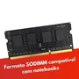 Memória Ram Notebook 8GB Gta Tech Ddr3l 1600mhz Cl11 1.35v Low Voltage