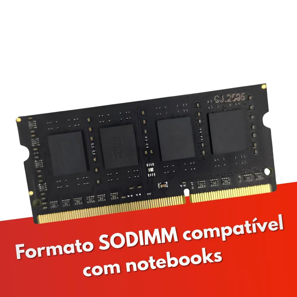 Memória Ram Notebook 8GB Gta Tech Ddr3l 1600mhz Cl11 1.35v Low Voltage Memória Ram Notebook 8GB Gta Tech Ddr3l 1600mhz Cl11 1.35v Low Voltage