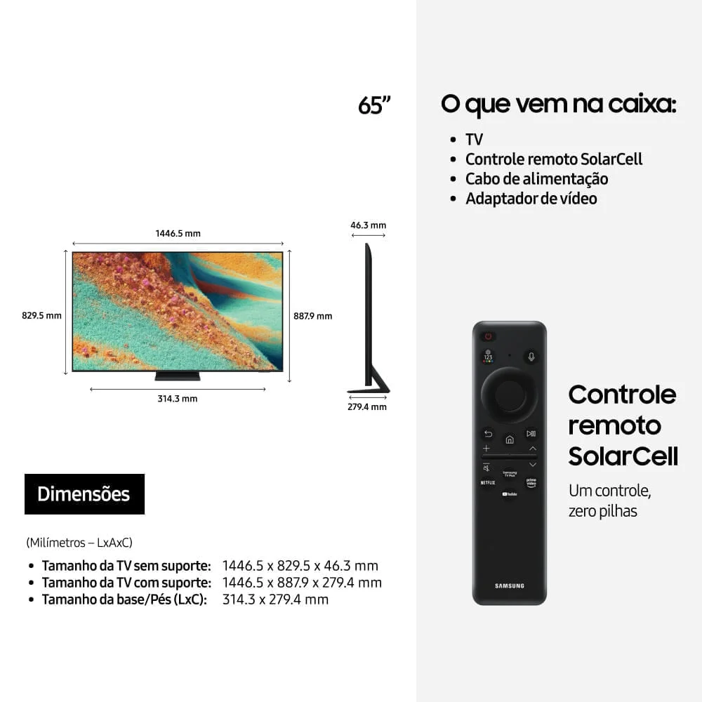 Samsung Vision Ai Tv 65” Neo QLED 4k Qn85f + Soundbar Hw-q600f Kit