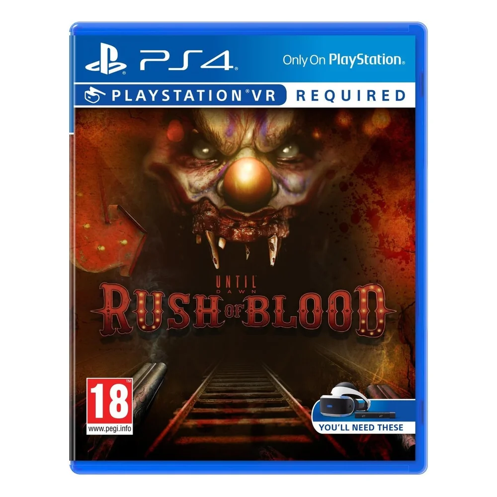 Jogo Until Dawn: Rush Of Blood Ps4 Jogo Until Dawn: Rush Of Blood Ps4