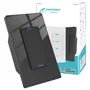 Interruptor Inteligente Tecla Física 3 Botões Zigbee Preto  Jwcom Sa-zb279c-pt