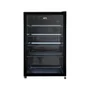 Frigobar Expositor Vertical Hq Vidro Duplo 130 Litros Preto Hq-130fbpvl