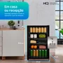 Frigobar Expositor Vertical Hq Vidro Duplo 130 Litros Preto Hq-130fbpvl