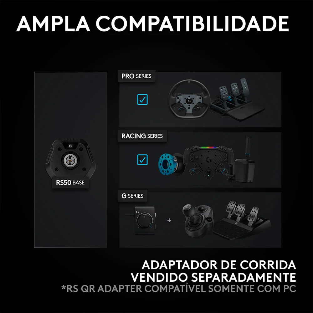 Volante Logitech G Rs50 System Para Ps E PC - 941000265 - N/a
