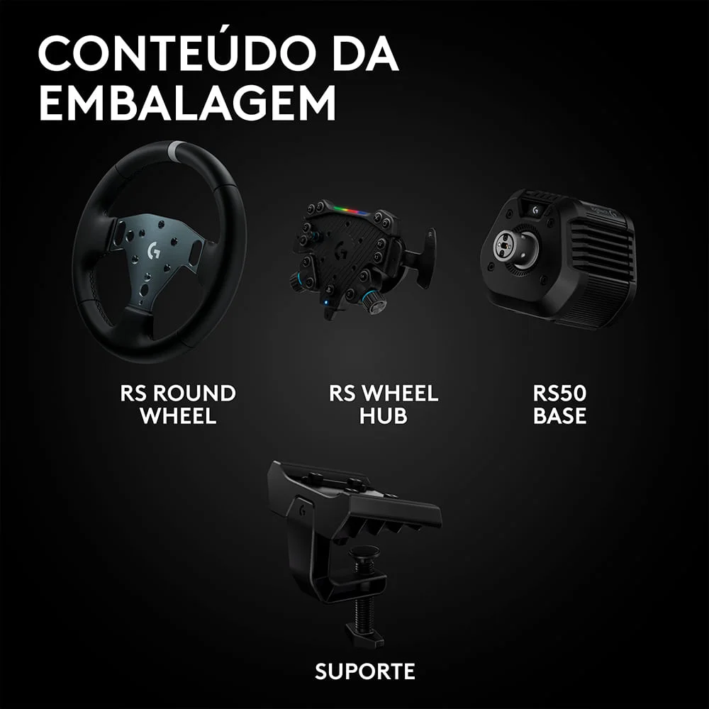Volante Logitech G Rs50 System Para Ps E PC - 941000265 - N/a