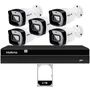 Kit Nvr Intelbras Nvd 1408p Poe Hd 2t 5 Câmeras Ip Vipc Full