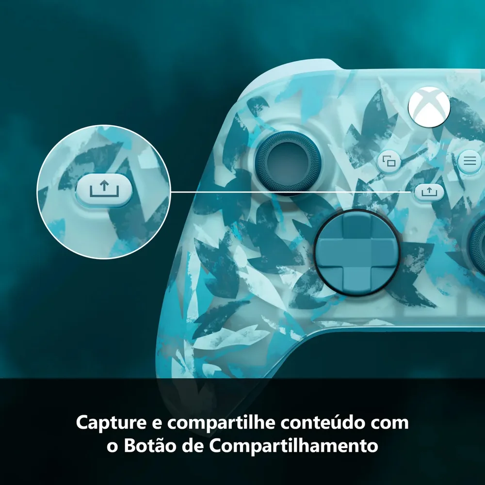 Controle Sem Fio XBOX Ice Breaker Edição Especial Azul Controle Sem Fio XBOX Ice Breaker Edição Especial Azul