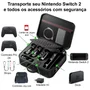 Bolsa Nintendo Switch 2 Viagem Grande Cabe Todos Acessórios Com 2 Controles Pro