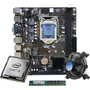 Kit i3 3220 +placa Mãe H61 1155 + 8GB Ddr3 +cooler Cor Preto