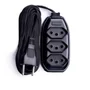 Extensão Elétrica 3 Saídas Com 10 Metros Bivolt 110 / 220 V