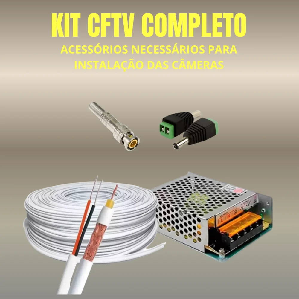 Kit 4 Câmeras 1080p Full Color C/áudio Dvr Intelbras 4ch S/hd Kit 4 Câmeras 1080p Full Color C/áudio Dvr Intelbras 4ch S/hd