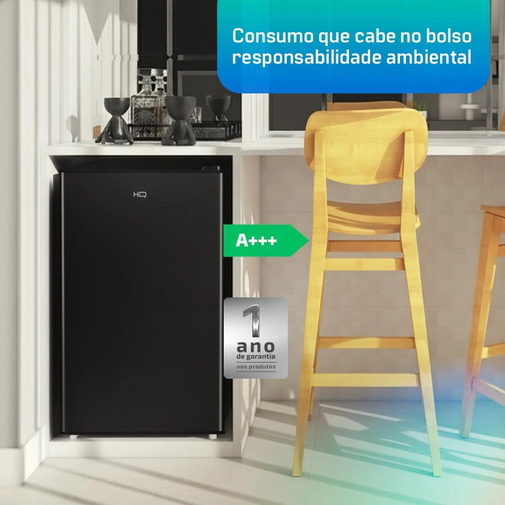 Frigobar Hq 76 Litros Preto Bc-76 Frigobar Hq 76 Litros Preto Bc-76