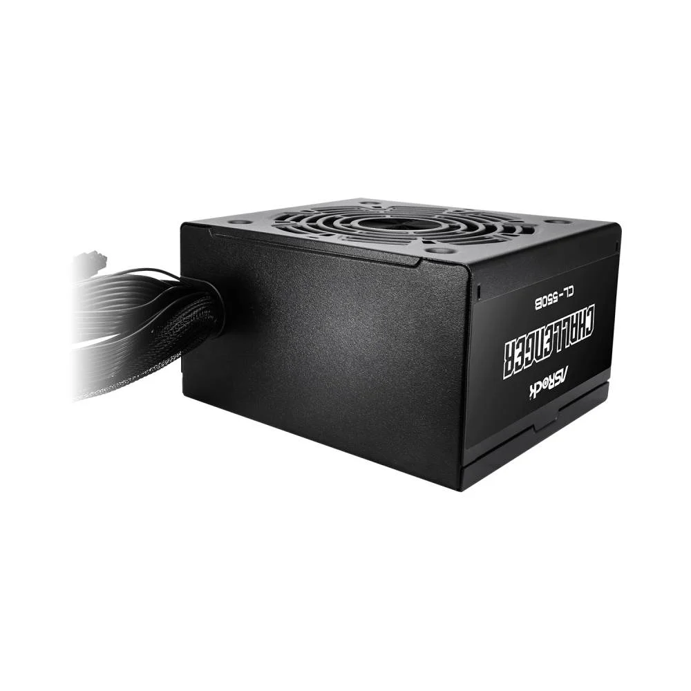 Fonte De Alimentação Asrock Challenger 550w 80 Plus Bronze C/ Cabo - Cl-550b Fonte De Alimentação Asrock Challenger 550w 80 Plus Bronze C/ Cabo - Cl-550b
