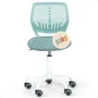 Cadeira Secretária Kids Giratória Teen Tela Mesh Moderna Verde