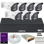 Kit 7 Câmeras Full Color C/áudio Dvr Intelbras 8ch 1TB Purple