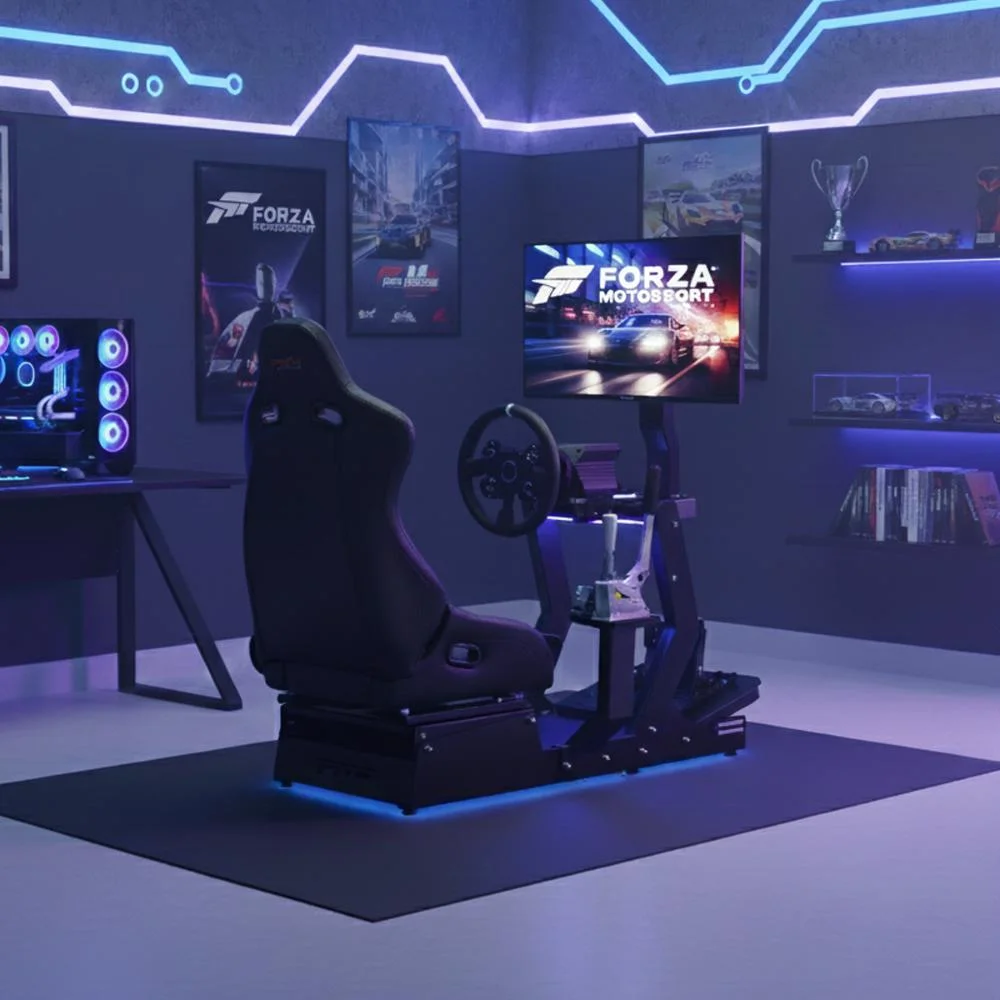Cockpit Gamer Pxn Cp02 Premium Experiência Imersiva Para Simulador De Corrida Cockpit Gamer Pxn Cp02 Premium Experiência Imersiva Para Simulador De Corrida